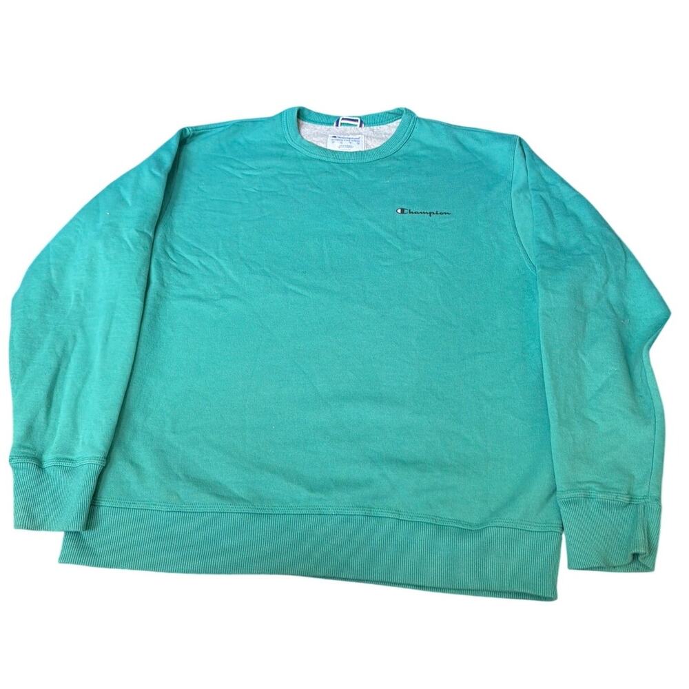Y2K Champion Logo Crewneck Pullover Sweatshirt Size L Athletic